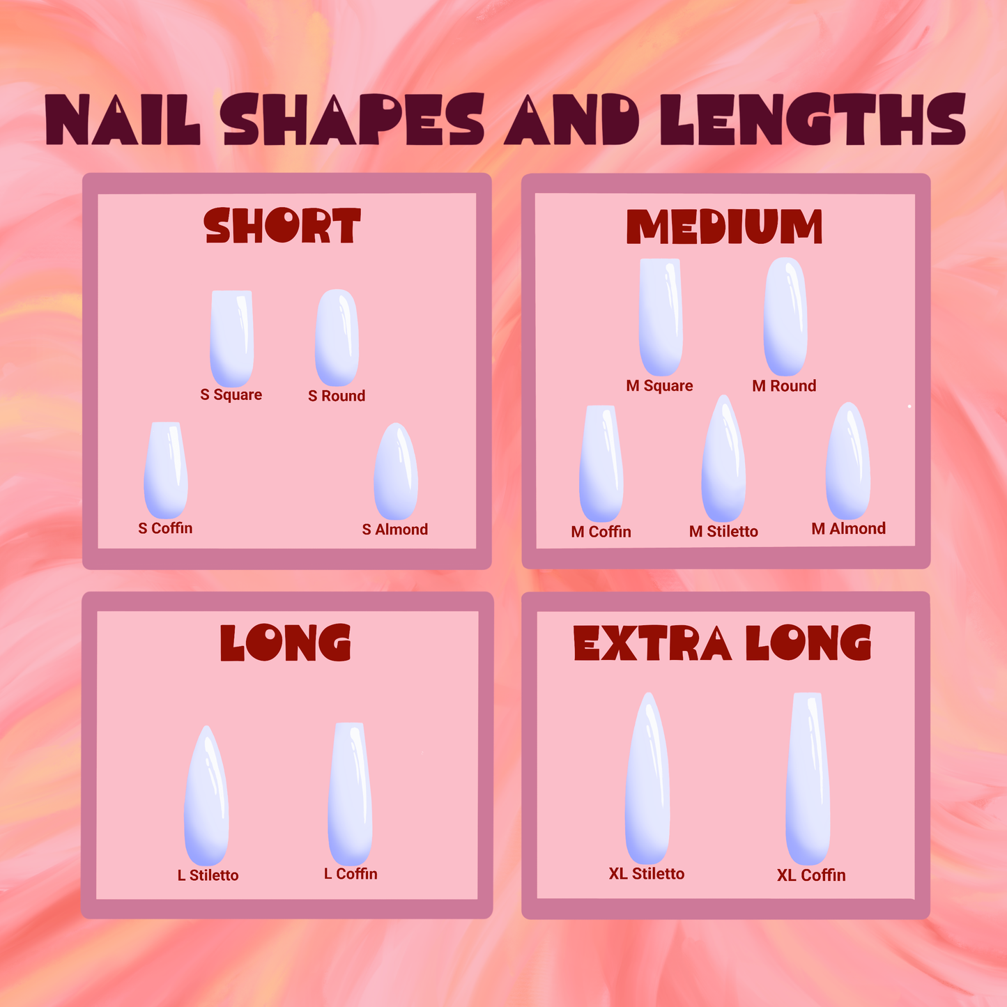 Vintage Cranberry Red Colored Glass Nails