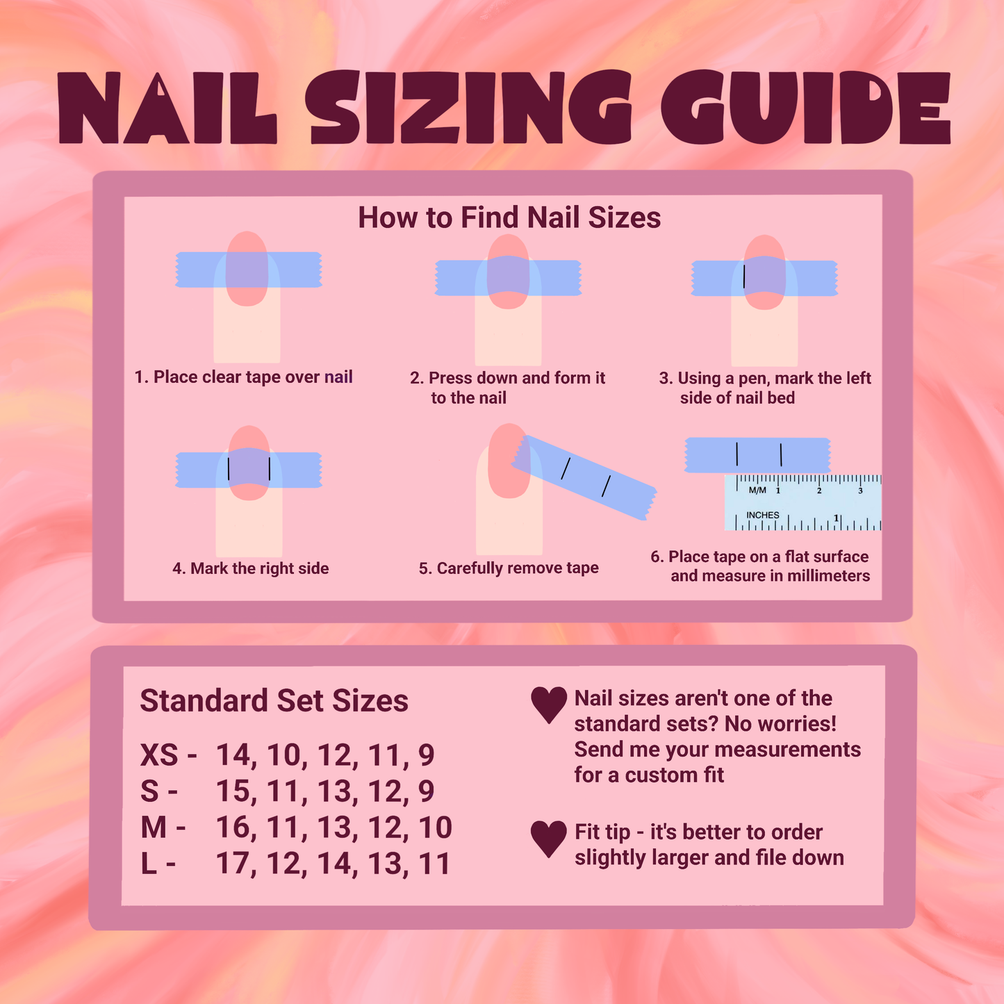 Dusty Pink Vintage Glass Nails